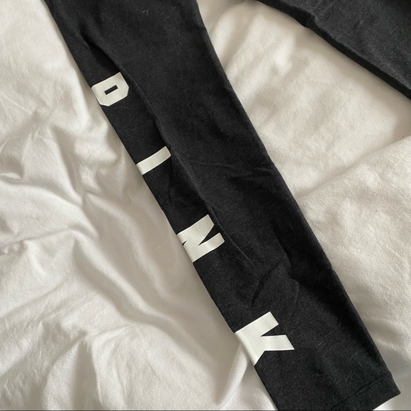 VS Pink Dark Grey Yoga Leggings With Maroon Accents Size Small - Picture 5 of 6